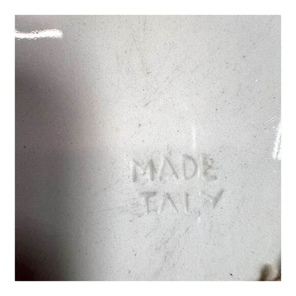 Hand-Painted Italian Ceramic Wall Plate Lighthouse Scene 8” Made In Italy READ - Picture 4 of 7